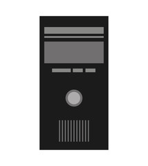 Fototapeta premium computer cpu server icon
