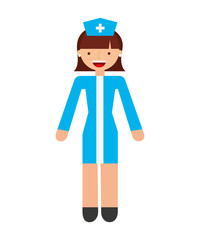 nurse woman professional icon
