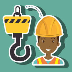 man construction tool work vector illustration graphic