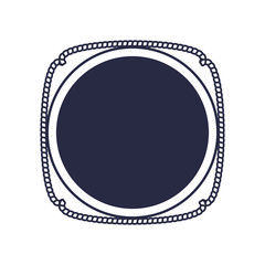 Label concept represented by seal stamp icon. Isolated and flat illustration