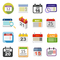 Calendar icon vector