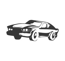 Transportation concept represented by car icon. Isolated and flat illustration