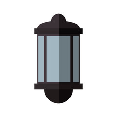 Light concept represented by lamp icon. Isolated and flat illustration