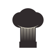 Bakery supply concept represented by chefs hat icon. Isolated and flat illustration