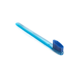 Plastic toothbrush isolated