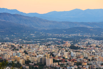 Fototapeta na wymiar Aerial view of Chania, Crete, Greece