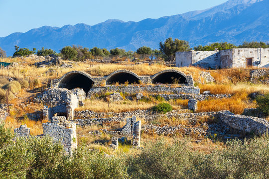 Ancient Aptera on Crete island. Greece