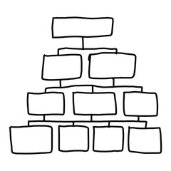 Obraz premium Hand drawn a graphics symbols geometric shapes graph to input in