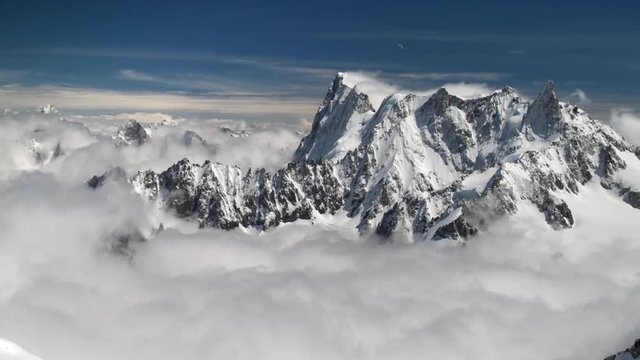 the mont blanc in the french Alps