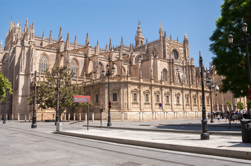 Fototapeta na wymiar Seville Cathedral in Spain