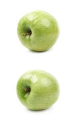 Green granny Smith apple isolated