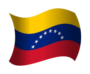 venezuela flag waving in the wind