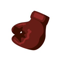 Boxing concept represented by Glove icon. Isolated and flat illustration