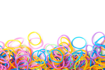 Surface covered with multiple loom bands