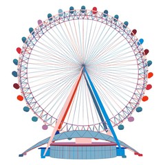 Colorful Carousel Vector 