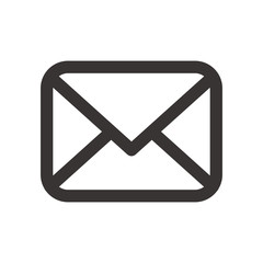 Email concept represented by envelope icon. Isolated and flat illustration
