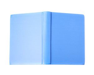 Blue note book isolated