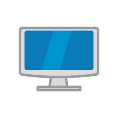 Gadget and technology concept represented by computer icon. Isolated and flat illustration