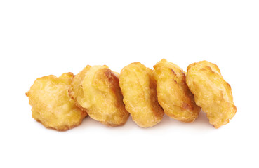 Breaded chicken nugget composition isolated