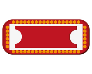 flat design circus sign icon vector illustration