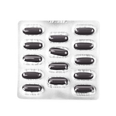 Drug pill blister pack isolated