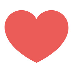 flat design heart cartoon icon vector illustration