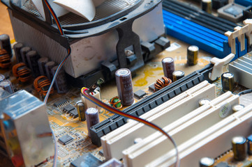 The image of motherboard