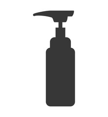 Hair salon and barber shop concept represented by cream bottle icon. Isolated and flat illustration