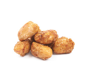 Spice and sugar coated peanut isolated