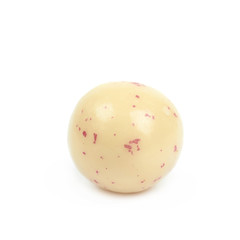 White chocolate candy ball isolated