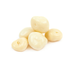 White chocolate candy ball isolated