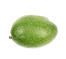 Ripe green mango fruit isolated