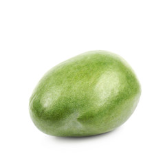 Ripe green mango fruit isolated