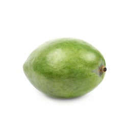Ripe green mango fruit isolated