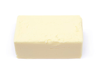Piece of cooking butter isolated