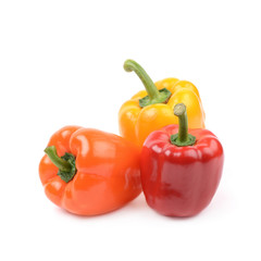 Pile of peppers isolated