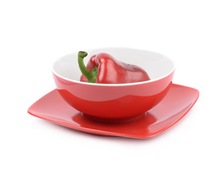 Red bell pepper composition isolated
