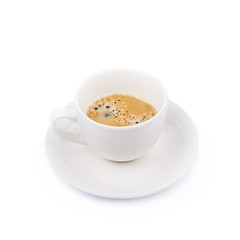 Cup of coffee isolated