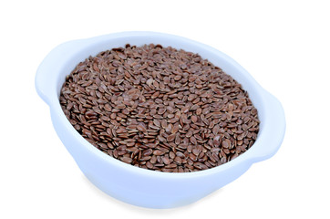 Bowl with flax seeds