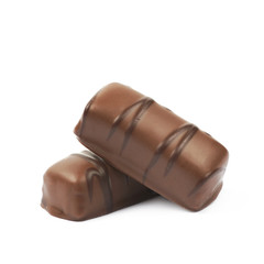 Chocolate confection candy isolated
