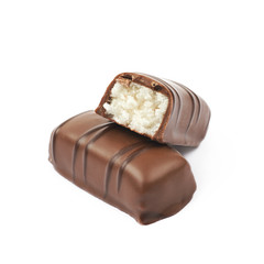 Chocolate confection candy isolated