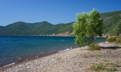 Shore of Lake Baikal