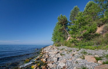 Shore of Lake Baikal
