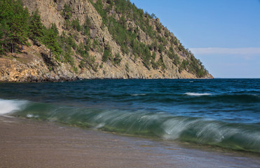 Wave of Lake Baikal