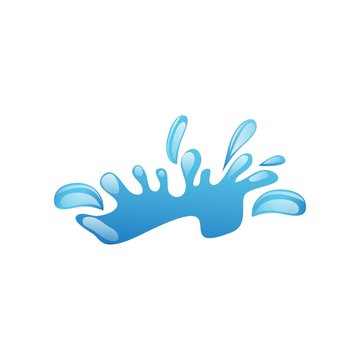 Water Splash logo symbol vector