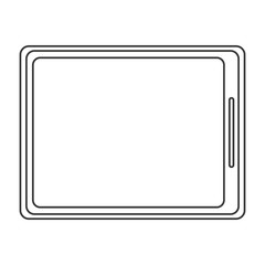 flat design modern cellphone icon vector illustration