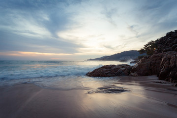 Obraz premium Sunset at the Patong beach , Phuket island