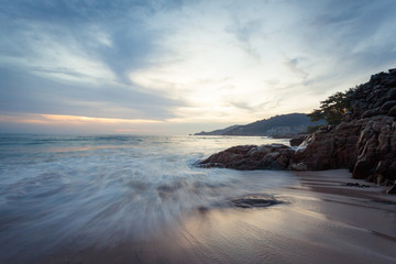Fototapeta premium Sunset at the Patong beach , Phuket island
