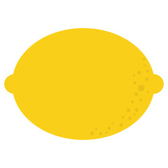 flat design whole lemon icon vector illustration