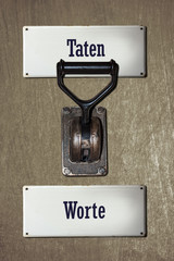 Schild 106 - Taten